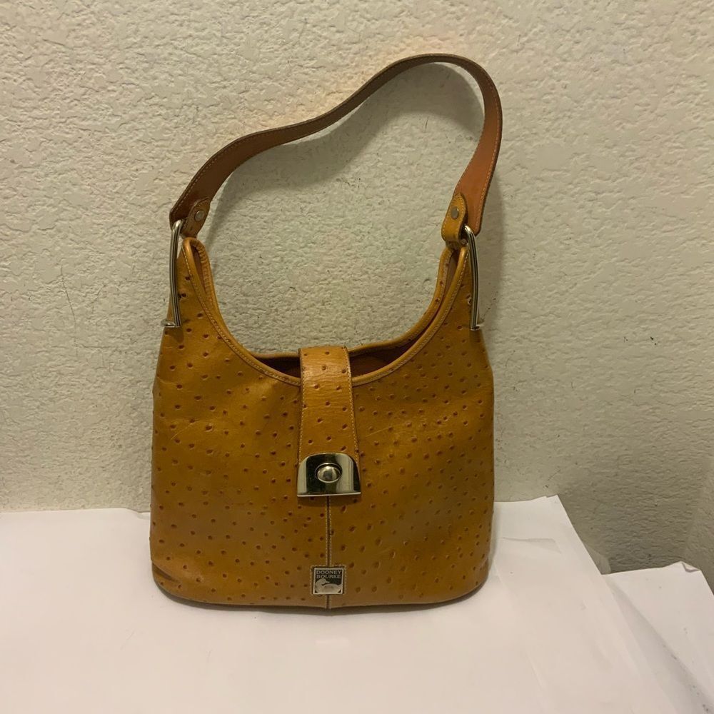 Dooney & Bourke Ostrich embossed Hobo shoulder  bag